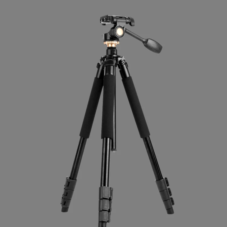 TBD0531798301_1.webp Q338 4-Section Folding Legs Live Broadcast Aluminum Alloy Tripod Mount - Image 2