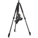 Q338 4-Section Folding Legs Live Broadcast Aluminum Alloy Tripod Mount - Image 3