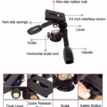 Q620 4-Section Folding Legs Heavy Duty Aluminum Alloy Tripod With Three-Dimensional Damping Tripod Heads - Image 9