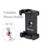 Xiletu Xj-12 Live Broadcast Bracket Fixing Clip Tripod Mount Phone Clamp with 1/4 inch Screw Holes & Cold Shoe Base - Image 4
