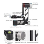 Xiletu Xgh3 360 Degree Rotation Horizontal Cantilever Hollow Gimbal Tripod Head - Image 6