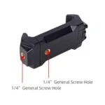 Live Broadcast Tripod Mount Phone Clamp with 1/4 inch Screw Holes & Cold Shoe Base - Image 5