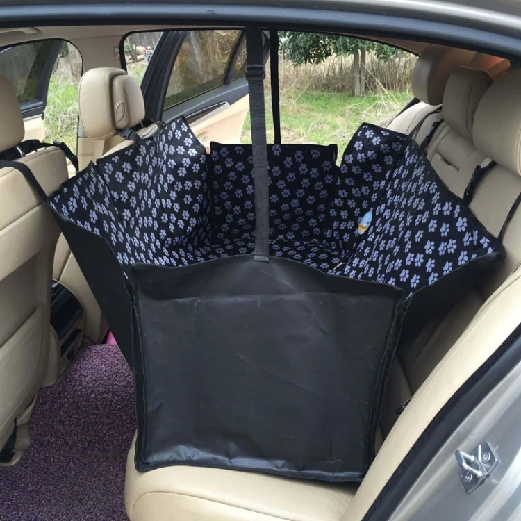 TBD053201601A_3.webp Waterproof Rear Back Pet Dog Car Seat Cover Mats Hammock Protector With Safety Belt - Image 4