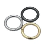 10pcs Zinc Alloy Spring Ring Metal Open Bag Webbing Keychain - Image 2