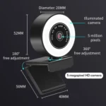 X98 USB Drive-Free HD Fill Light Camera with Microphone - Image 3