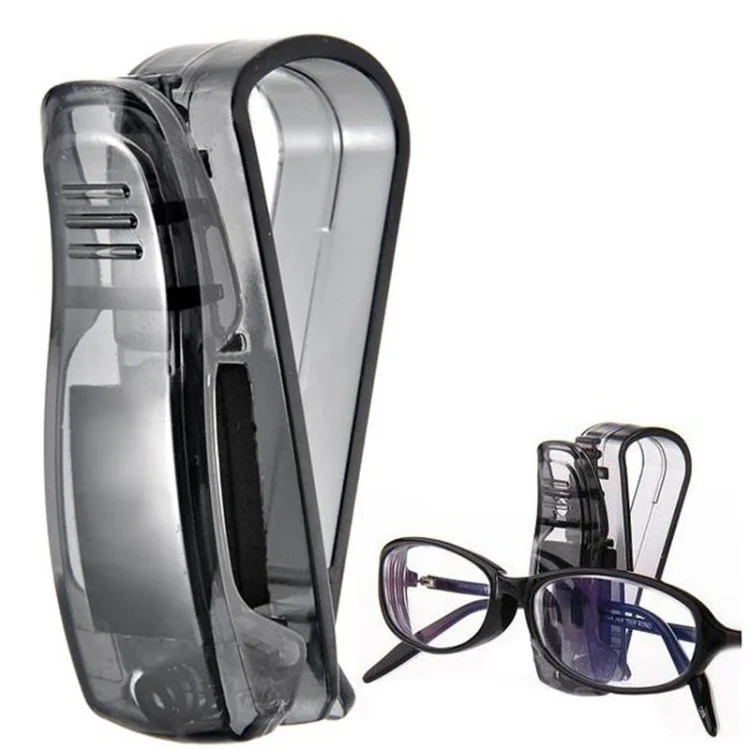 TBD054266501A_3.webp Multi-Function Glasses Case Atuo Car Accessories Sunglasses Holder Auto Fastener Ticket Clip - Image 4