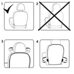 2 PCS Car Seat Back Cover Protector for Kids Kick Mat Car Seat Covers Automobile Kicking Mat - Image 6