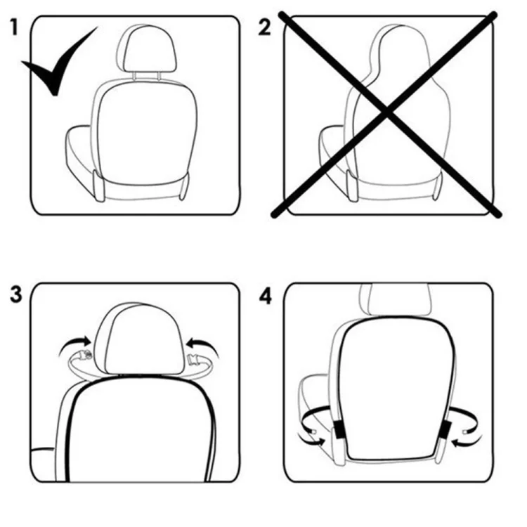 TBD054470601A_5.webp 2 PCS Car Seat Back Cover Protector for Kids Kick Mat Car Seat Covers Automobile Kicking Mat - Image 6