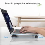 Suohuang SH-1029 Aluminum Portable Bracket Foot Pad for MacBook, Laptop - Image 9