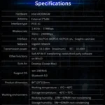 CF-AX200 SE 3000Mbps PCI-E Dual Band Frequency Bluetooth Wireless Network Card - Image 12