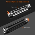 VODOOL Magnetic Adsorption Design Car Shape Rotatable Luminous Car Temporary Parking Card with Phone Number - Image 5