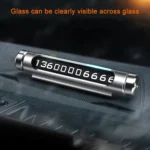 VODOOL Magnetic Adsorption Design Car Shape Rotatable Luminous Car Temporary Parking Card with Phone Number - Image 6