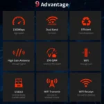 COMFAST CF-924AC V2 1200Mbps Dual Frequency Gigabit USB Computer WIFI Receiver High Power Wireless Network Card - Image 4