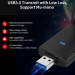 COMFAST CF-924AC V2 1200Mbps Dual Frequency Gigabit USB Computer WIFI Receiver High Power Wireless Network Card - Image 6