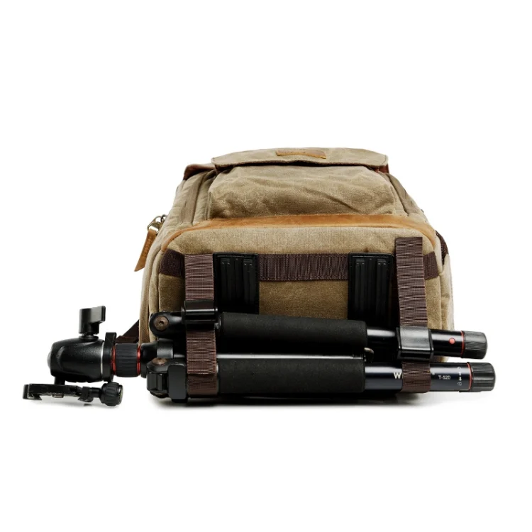 TBD054692101A_4.webp Batik Canvas Waterproof Photography Bag Outdoor Wear-resistant Large Camera Photo Backpack Men for Nikon / Canon / Sony / Fujifilm - Image 5