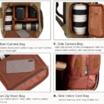 Batik Canvas Waterproof Photography Bag Outdoor Wear-resistant Large Camera Photo Backpack Men for Nikon / Canon / Sony / Fujifilm - Image 9