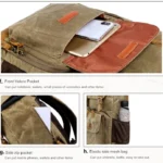 Batik Canvas Waterproof Photography Bag Outdoor Wear-resistant Large Camera Photo Backpack Men for Nikon / Canon / Sony / Fujifilm - Image 10