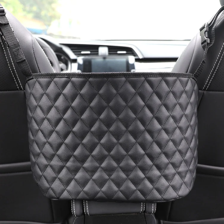 TBD0547010601A.webp Car Storage Net Pocket Between Two Seats Storage Bag Universal Car Screen Suspension Car Storage - Image 1