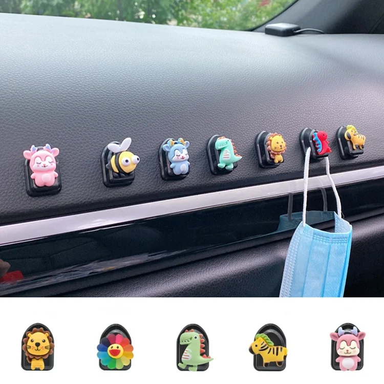 TBD0548394620_B1.webp 10 PCS Car Hook Car Sticky Multifunctional Mini Small Hook Car Seat Back Hook - Image 2