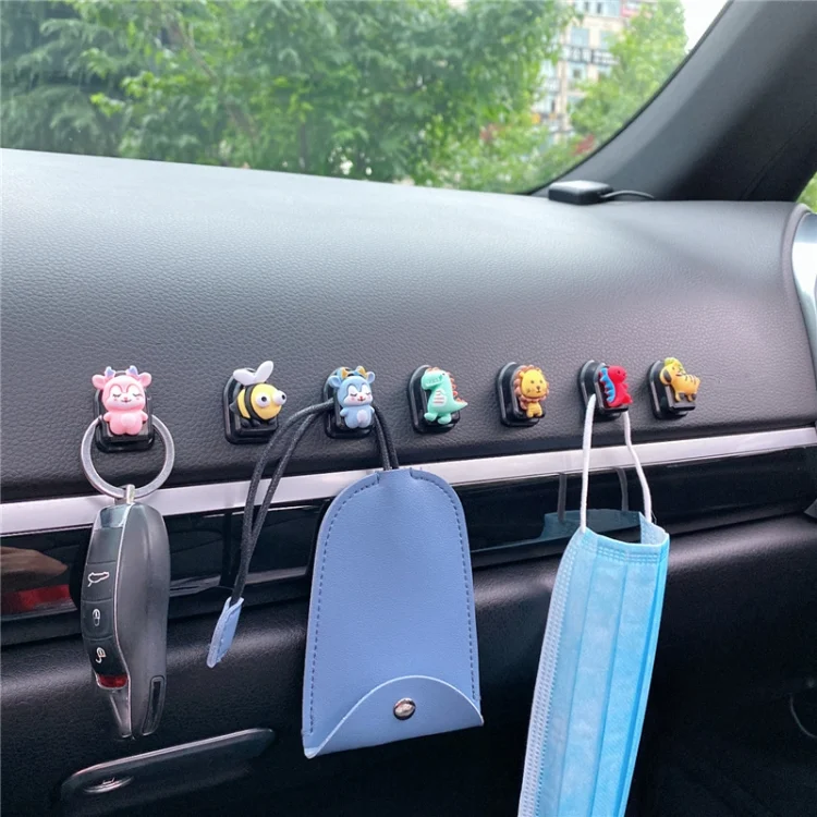 TBD0548394620_B3.webp 10 PCS Car Hook Car Sticky Multifunctional Mini Small Hook Car Seat Back Hook - Image 4