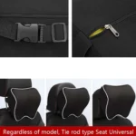 Car Headrest Pillow Neck Pillow Car Memory Foam Cervical Pillow Interior Supplies - Image 7