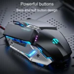 Inphic W-02 6 Keys Home Office Luminous Macro Programming USB Computer Mechanical Game Wired Mouse - Image 3