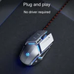 Inphic W-02 6 Keys Home Office Luminous Macro Programming USB Computer Mechanical Game Wired Mouse - Image 5