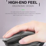 Inphic A1 6 Keys 1000/1200/1600 DPI Home Gaming Wireless Mechanical Mouse, Colour: Gray Wireless+Bluetooth 4.0+Bluetooth 5.0 - Image 4