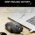 Inphic A1 6 Keys 1000/1200/1600 DPI Home Gaming Wireless Mechanical Mouse, Colour: Gray Wireless+Bluetooth 4.0+Bluetooth 5.0 - Image 6