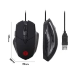 Inphic PW1 Game Mute Macro Definition Illuminated Wired Mouse, Cable Length: 1.5m - Image 3