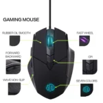 Inphic PW1 Game Mute Macro Definition Illuminated Wired Mouse, Cable Length: 1.5m - Image 5