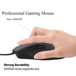 Inphic PW1 Game Mute Macro Definition Illuminated Wired Mouse, Cable Length: 1.5m - Image 7