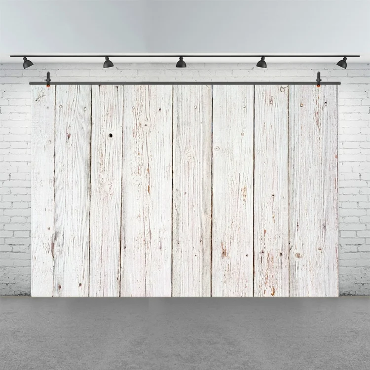 2.1m x 1.5m Nostalgic Wooden Board Retro Style Children Photography Background Cloth