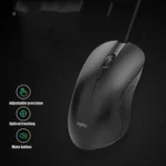Inphic PB1 Business Office Mute Macro Definition Gaming Wired Mouse, Cable Length: 1.5m - Image 4