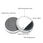 2 PCS Car LED Luminous Water Coaster Car Atmosphere Light USB Charging Non-Slip Coaster - Image 2