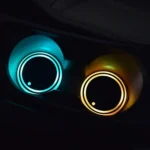 2 PCS Car LED Luminous Water Coaster Car Atmosphere Light USB Charging Non-Slip Coaster - Image 9