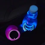 2 PCS Car LED Luminous Water Coaster Car Atmosphere Light USB Charging Non-Slip Coaster - Image 10