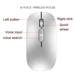 M103 1600DPI 5 Keys 2.4G Wireless Mouse Charging Ai Intelligent Voice Office Mouse, Support 28 Languages - Image 7