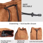 S.C.COTTON Liner Shockproof Digital Protection Portable SLR Lens Bag Micro Single Camera Bag - Image 5