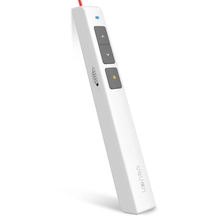 Deli 2.4GHz Laser Page Turning Pen Rechargeable Speech Projector Pen