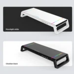 ICE COOREL T1 Monitor Increased Rack Foldable Laptop Stand With RGB Lighting & 4xUSB Expansion Interface - Image 2