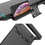 ICE COOREL T1 Monitor Increased Rack Foldable Laptop Stand With RGB Lighting & 4xUSB Expansion Interface - Image 12