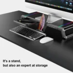 ICE COOREL T1 Monitor Increased Rack Foldable Laptop Stand With RGB Lighting & 4xUSB Expansion Interface - Image 6