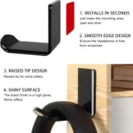 2 PCS Headphone Bracket Sticky Headset Hanger - Image 3