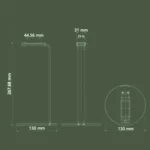 Aluminum Alloy Headphone Holder H-Stand Headphone Display Stand Headphone Storage Rack - Image 5