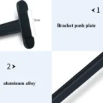 Headphone Holder Aluminum Alloy Internet Cafe Computer Headphone Stand Hanger Hook Display Shelf - Image 6