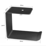 2 PCS Z5 All-Aluminum Alloy Headphone Holder Hanger Hook Wall Display Shelf - Image 2