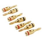20 PCS 4mm Gold-Plated Banana Head Audio Plug Socket Speaker Cable Connector - Image 4