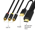 JingHua HDMI-3RCA HDMI To 3RCA Conversion Cable Set-Top TV Projector AV Lotus Converter Cable - Image 4
