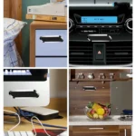 F601 4 PCS One Word Long Magnet Car Bracket Car Navigation Lazy Magnetic Metal Bracket - Image 9